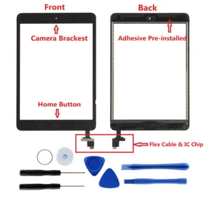 For iPad 2 3 4 Air 1 Mini 1 2 Pro Digitizer Glass Touch Screen Replacement - Afbeelding 1 van 83