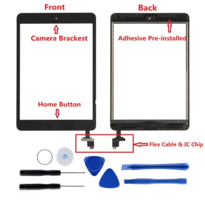 For iPad 2 3 4 Air 1 Mini 1 2 Pro Digitizer Glass Touch Screen Replacement - Image 1 of 4