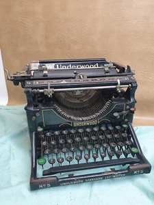 Underwood No. 5 Typewriter. Early 1900's - Picture 1 of 21