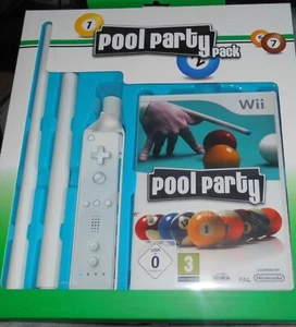 POOL PARTY BOX NUEVO Y EMBALAJE ORIGINAL NINTENDO WII JUEGO BILLAR 13 TIPOS DIFERENTES DE POOL # - Imagen 1 de 1