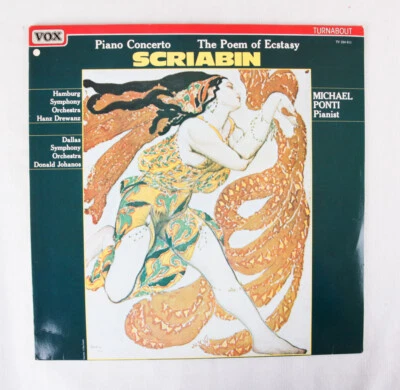 Scriabin: Piano Concerto, Poem of Ecstasy by Hamburg Symphony, LP, NM, Import - Image 1 of 2