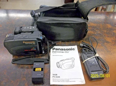 Panasonic IQ Palmcorder PV-A226 VHS-C Video Camcorder w/ Battery & charger manua - Image 1 of 4