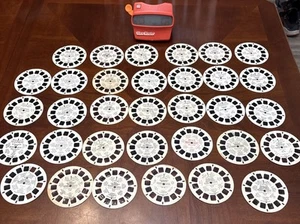 vintage viewmaster & reels lot Disney Muppets Snoopy Dukes of Hazard MLP Barbie - Picture 1 of 16