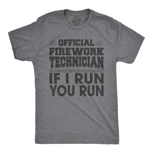 Camiseta Oficial Técnico de Fuegos Artificiales Para Hombres Divertida Camiseta del Cuatro de Julio Para Chicos - Imagen 1 de 7