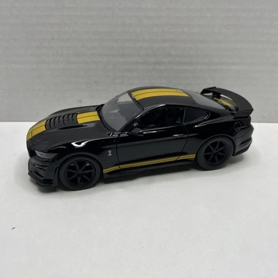 2020 Ford Mustang Shelby GT500 Black w/Gold Stripes 1:24 Diecast Jada Toys - Image 1 of 4