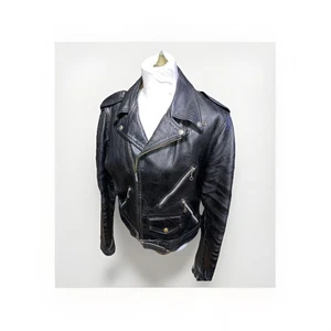 1950s Harley Davidson Cycle Leather Jacket Steerhide Moto Biker Steerhide M - Picture 1 of 11