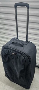 Nike Cordura Large Rolling Suitcase Luggage 28" Carry On Black Nylong Bag - Picture 1 of 11