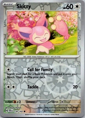 Skitty Reverse Holo Common SV05: Temporal Forces 130/162 NM - Image 1 of 2