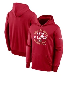 San Francisco 49ers 2023 NFC West Division Champions Nike Hoodie Extra Large XL - Picture 1 of 4