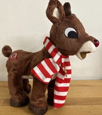 Peluche Rudolph El Reno Nariz Roja Dan Dee 50 Años 16" Probado Foto 1 de 4