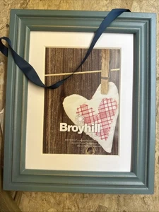 Marco de fotos de Broyhill 4 x 4 con marco de madera Deep Aqua Green. Dolor envejecido - Imagen 1 de 2