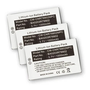 3x - Battery for Creative BA20203R79903 Nomad Jukebox 73PD000000005 BA0203R79902 - Picture 1 of 5