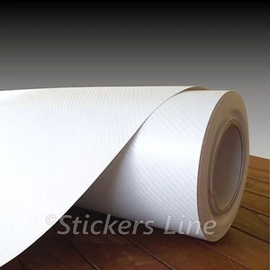Pellicola carbonio BIANCO 3D cm 150x300 adesivo CAST car wrapping auto moto - Bild 1 von 1