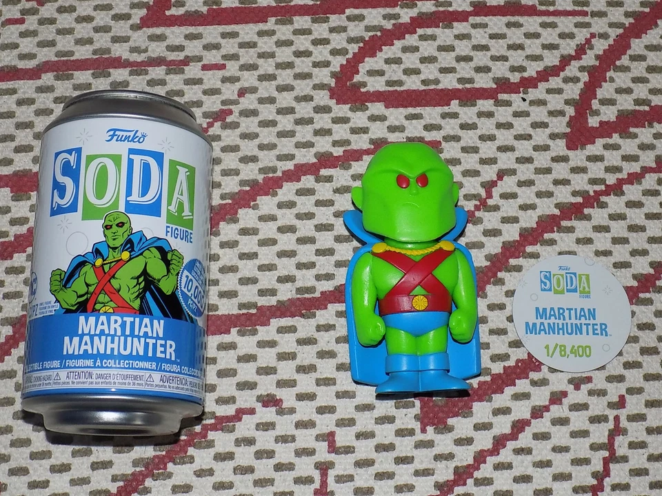 FUNKO SODA, MARTIAN MANHUNTER, 1/8,400, VINYL FIGURE, NEAR MINT Foto 1 de 1