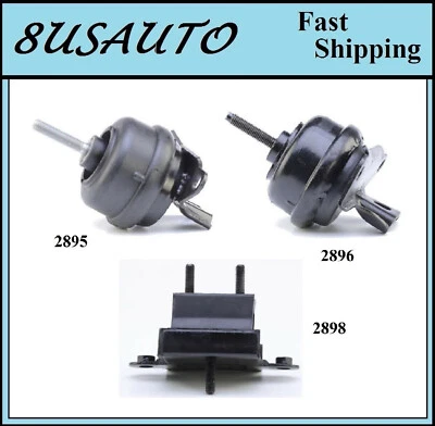 3 PIEZAS MONTAJE MOTOR Y TRANSMISIÓN AJUSTE Buick Lesabre, PARK AVENUE/Pontiac Bonneville... Foto 1 de 4