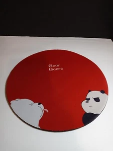 Bear Bears Red Round Mouse Pad - Picture 1 of 5