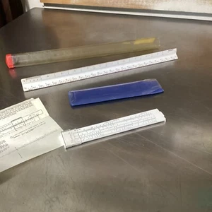 Triangular Drafting 12”Ruler STERLING MFG Architect Scale & Slide Rule Lot Of 2 - Picture 1 of 7