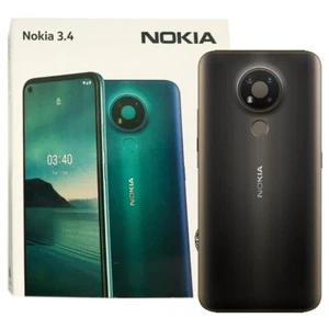 Nokia 3.4 4G (Charcoal Black) 32GB + 3GB RAM Dual SIM 6.39" Smartphone - Afbeelding 1 van 2