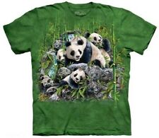The Mountain unisex adult T-shirt, size S. FIND 13 PANDAS.