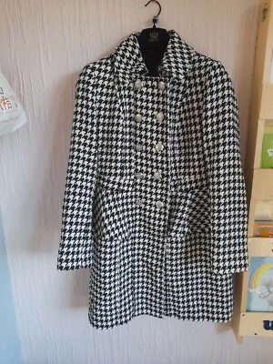 Abrigo Chaqueta de Mujer Preowened Multicolor Doble Pecho Mangas Largas Talla 16 Foto 1 de 4