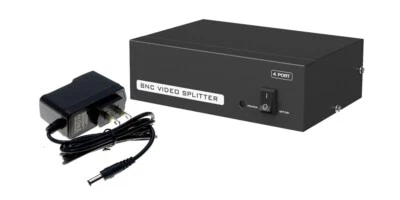 Amplificador de distribución de video BNC compuesto de 4 vías Foto 1 de 3