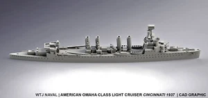 1:700 WW2 USS Cincinnatti - Picture 1 of 1