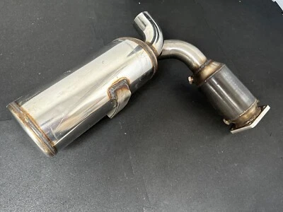 01-05 PORSCHE 996 TURBO -TECHART- RIGHT EXHAUST 200 CELL MOTORSPORT HJS CATALYTIC CONVERTER - Image 1 of 4