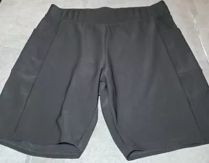 Maze Collection Shorts Damen Übergröße schwarz Stretch hoher Bund sportliche Passform 3x - Bild 1 von 3