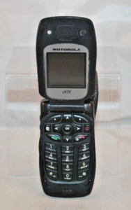 Vintage Motorola Nextel i1670 Black Cellular Flip Phone -**For Parts Only** - Picture 1 of 3