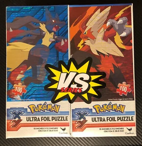 Pokemon XY Ultra Foil 100 Piece Puzzle 2-Pack New 2015 Cardinal - Picture 1 of 2