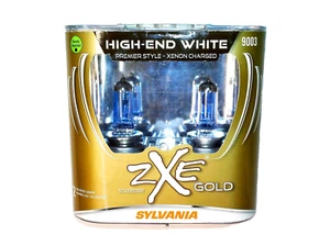 SYLVANIA 9003 SilverStar ZXE Gold Halogen Headlight Bulb 9003SZG.BP2 - Picture 1 of 2