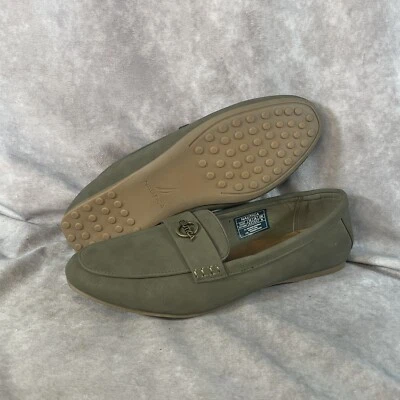 Nautica Nottaway Loafer Flat Slip On Shoes Olive Faux Leather Women’s Sz 8.5 New - Image 1 of 4