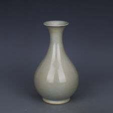 9.6" Collect Chinese Song Porcelain Official Ware Ice Cracks Glaze Yuhu Vase