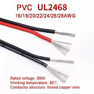 2 Core Black And White, Red And Black Cable Amp Car Auto Boat Audio Speaker Wire - Picture 1 of 8