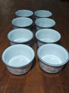 8 X Denby Encore Sweet Pea Ramekins Excellent - Picture 1 of 9