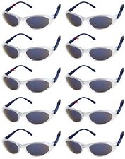 10 Pairs/Pack Gateway Fusion Blue Mirror Safety Glasses Built In Side Shield Z87