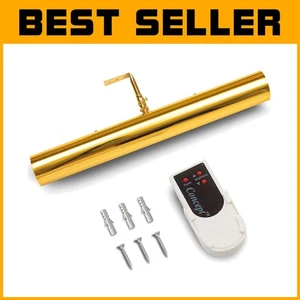 Versatile Polished Brass Picture Light - 18 Inches, Wireless with Remote Control - Picture 1 of 10