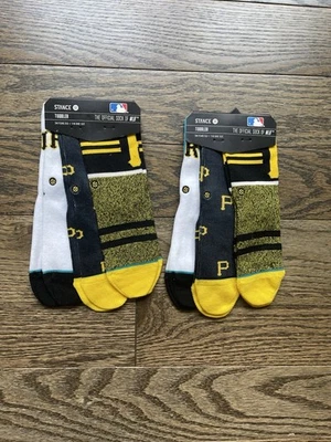 NWT Stance Toddlers MLB Pittsburgh Pirates Socks 2-4 Years/7-9 Shoe Size - Image 1 of 4