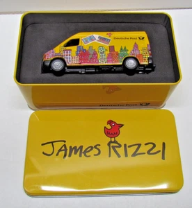 1:43 High Speed  Mercedes Sprinter Deutsche Post - James Rizzi - Blechdose (D2) - Bild 1 von 9