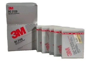 Vintage 3M DC 2120 Mini Data Cartridge 120 Mbytes (Box of 5) USA NEW - Afbeelding 1 van 5