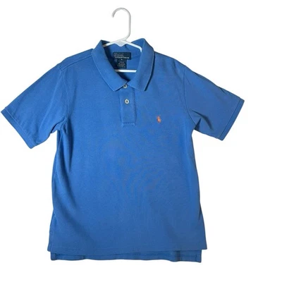 Polo Ralph Lauren Niños Polo Azul con Logo Naranja Caballo Talla 6 Foto 1 de 4