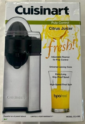 Cuisinart Citrus Juicer Pulp Control Model CCJ- 500 Universal Juicing Cone New - Image 1 of 4