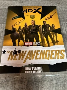 Florence Pugh Sebastian Stan Signed New Avengers Cast Signed 8x10  Dual COAs - Picture 1 of 7