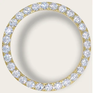 20 Pointer Customized Yellow Datejust Bezel Watch Moissanite 36MM Watch - Picture 1 of 4