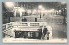 Paris Metro Station Entrance Opera Antique French Postcard France Night 1910S