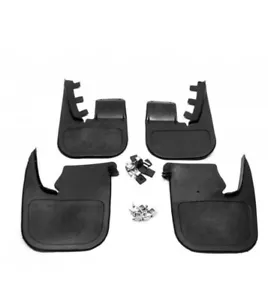 FITS VW T4 TRANSPORTER FRONT + BACK WITH BLACK MUD FLAPS SET 4PCS #024 - Bild 1 von 2