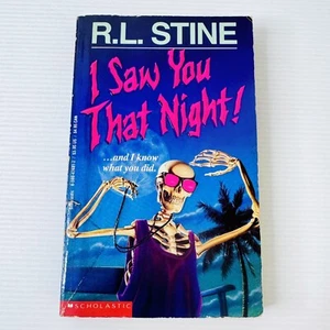 I Saw You That Night R.L. Thriller de terror Stine 1994 de bolsillo YA vintage años 90 - Imagen 1 de 6