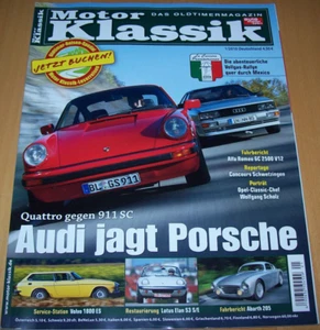 Motor Klassik 1/2010, Audi Quattro u. Porsche 911SC, Volvo P 1800 Service, u.v.a - Bild 1 von 20