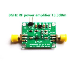 RF905 1MHz To 8GHz RF Power Amplifier 12V 13.3dBm RF AMP Module - Bild 1 von 7
