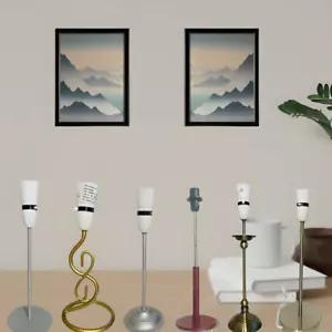 DESIGNER METAL STICK TABLE LAMP BASES STYLISH LIGHTING FOR BEDROOM & BEDSIDE - Picture 1 of 9